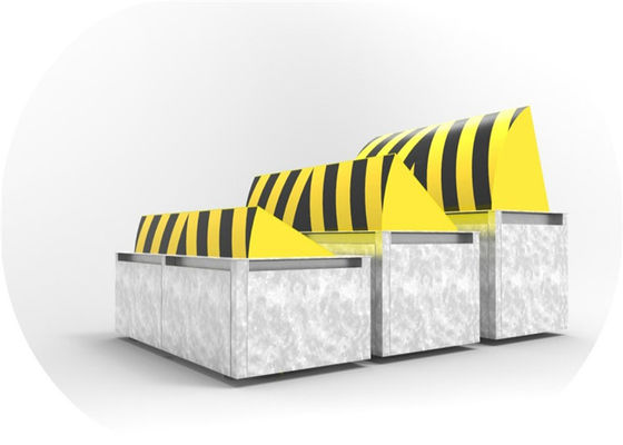 تمام اتوماتیک 80T بارگذاری A3 فولاد هیدرولیک راه مسدود کننده با چراغ LED برای امنیت ضد تروریسم