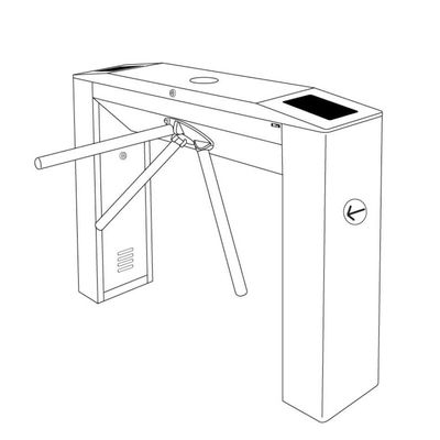 قفل هوشمند دو سطحی گردان سه بازوی عابر پیاده IP 54 کنترل دسترسی