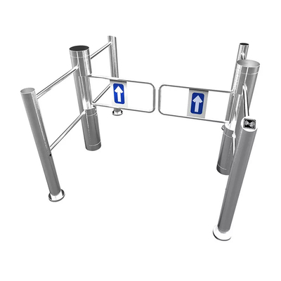 سوپرمارکت Swing Barrier Gate SUS 304 لوله سیلندر فولادی ضد زنگ