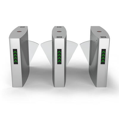 دروازه مانع فلپ قابل باز کردن الکتریکی با موتور 24 ولت DC و فلپ آکریلیک شفاف