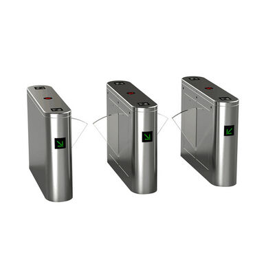 درب مانع باله‌ای از جنس استیل ضد زنگ با اسکنر اثر انگشت و فتوسل آلارم برای کنترل دسترسی مترو و استادیوم