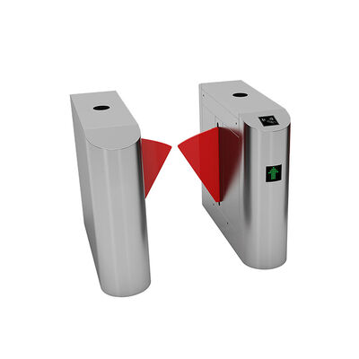 دروازه ای از فولاد ضد زنگ 304 با برق 24 ولت DC و سلول های فوتویی مادون قرمز برای کنترل دسترسی