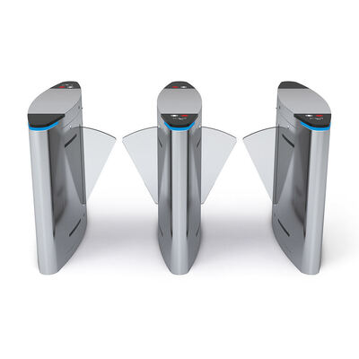 درب گردان مانع باله‌ای استیل ضد زنگ 304 با موتور BLDC و توان 40 وات برای کنترل دسترسی