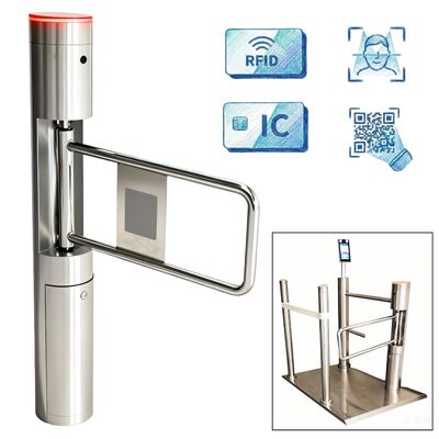 SS304 فریم بدون برس موتور بازن مانع با تشخیص چهره و اندازه گیری دمای