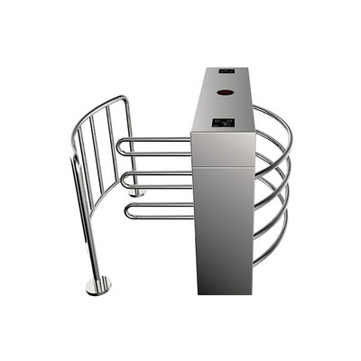 گردان نیمه اتوماتیک از جنس استیل ضد زنگ 304 با ارتفاع نیمه و مکانیزم سنگین و نرخ عبور 25 تا 30 نفر در دقیقه