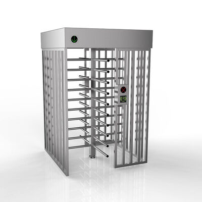 گیت امنیتی گردان تمام قد RFID 0.2s SUS304 با عرض 610 میلی‌متر برای کنترل امنیتی بالا