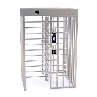 SS304 فولاد ضد زنگ واحد کانال RFID کل ارتفاع چرخ دار با منبع برق 220 ولت برای کنترل دسترسی