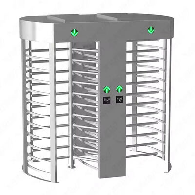 QR Reader Full Height Turnstile Bi Directional Dual Lane 1.5mm ضخامت 2000mA