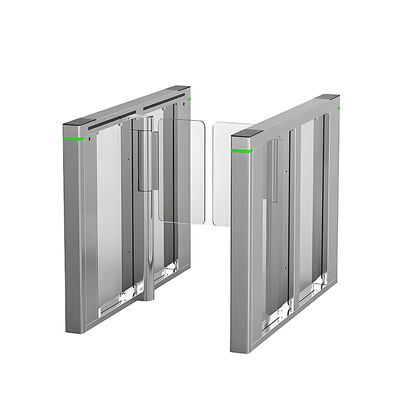 موتور 40W DC BLDC امنیت بالا ارتفاع کمر SS304 دروازه سرعت آکریلیک دروازه چرخ دار