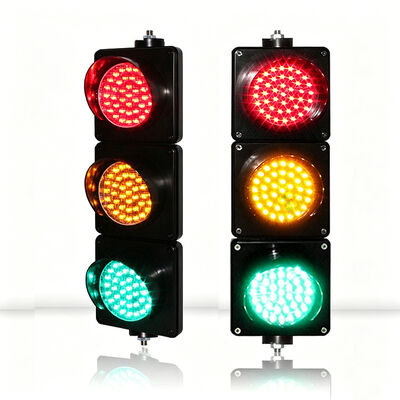 100mm قطر مقاومت UV پلی کربنات IP65 ضد آب سیگنال ترافیک LED برای پارکینگ و جاده ها
