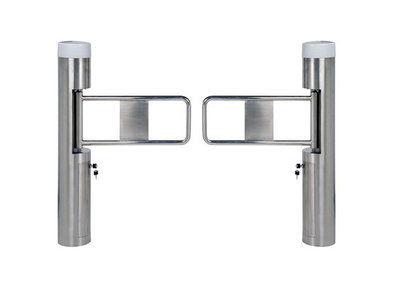 درب گردان عابر پیاده استیل ضد زنگ با ارتفاع کمر با موتور بدون برس برای کنترل دسترسی