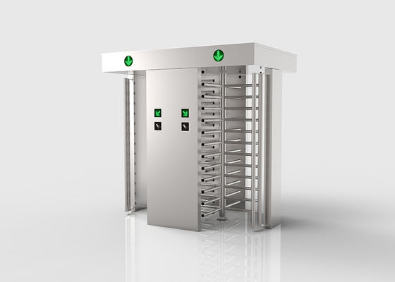 چرخ‌گردان تمام قد استیل ضد زنگ 304 با دو مسیر و عملکرد بازنشانی خودکار برای کنترل دسترسی