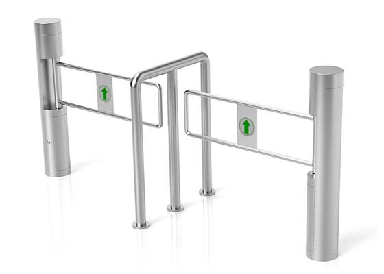 دروازه مانع عابر پیاده گرد Rill Pillar Bi Direction SS304