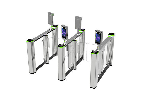 شیشه گرم شده SS304 0.4S Fastlane Pedestrian Barrier Speed Gate Turnstile برای مناطق پر ترافیک