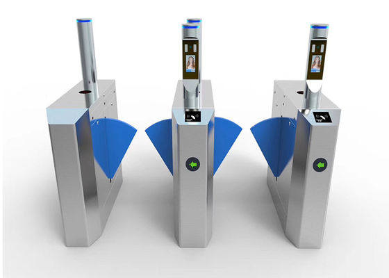 0.2s RS485 SS304 قابل باز کردن کنترل دسترسی دروازه بال فلپ موانع چرخ دار