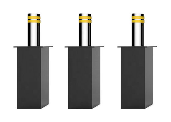 بولارد امنیتی هیدرولیکی خودکار بالا رونده SS304 IP68 با کنترل PLC و چراغ LED