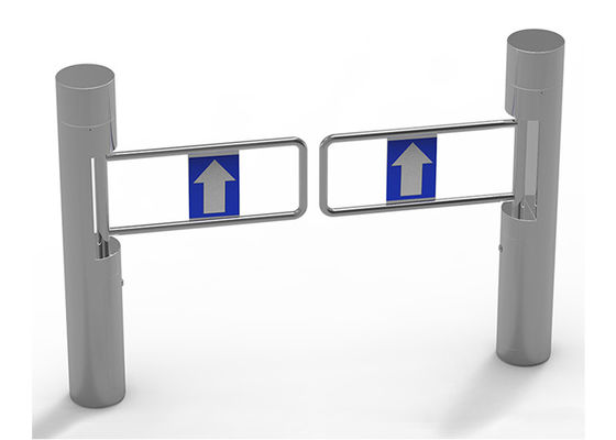 درب گردان مانع نوسانی BLDC اتوماتیک SUS304 با بازوی اکریلیک برای کنترل دسترسی سوپرمارکت