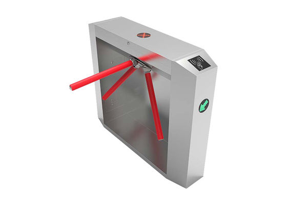 دروازه گردان سه پایه با ضربه‌گیر هیدرولیکی با عرض 550 میلی‌متر و درجه حفاظت IP45 برای کنترل دسترسی امن