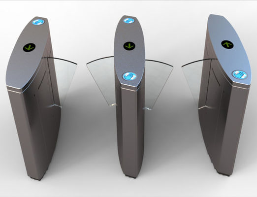 گیت مانع باله ای DC24V SS304 با سرعت بالا 0.2S با RS485 و باله جمع شونده