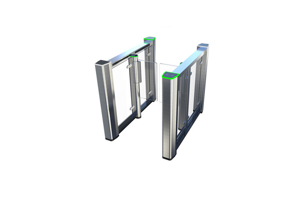 RGB Indicator Airport Access RS485 SS304 Flap Barrier Gate با بال روشن